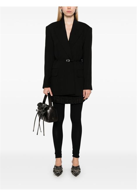 Blazer strutturato con cintura in nero Acne Studios - donna ACNE STUDIOS | AH0294900